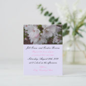 Cherry Blossom Wedding Invitation Kaart (Staand voorkant)