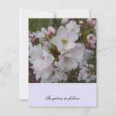 Cherry Blossom Wedding Invitation Kaart (Achterkant)
