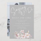 Cherry Blossom Wedding Invitation Kaart (Voorkant / Achterkant)