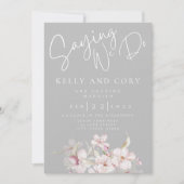 Cherry Blossom Wedding Invitation Kaart (Voorkant)