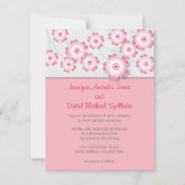 Cherry Blossom Wedding Invitation Kaart (Voorkant)