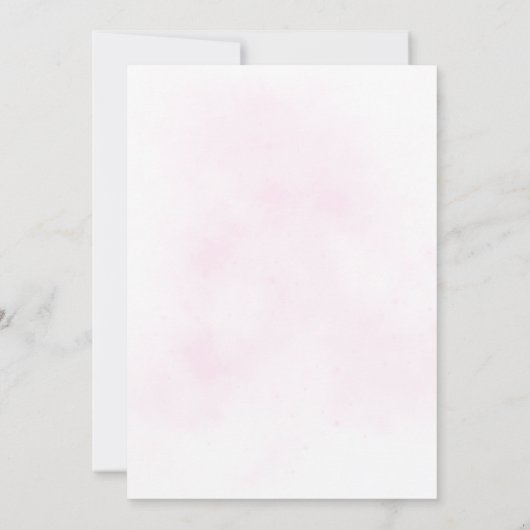 Cherry Blossom Wedding Invitation Kaart (Achterkant)