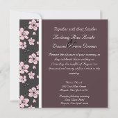 Cherry Blossom Wedding Invitations Kaart (Achterkant)