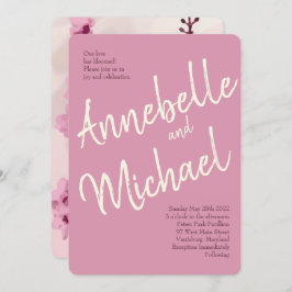  Cherry Blossom Wedding Invitations Kaart