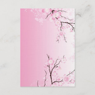 Cherry Blossom Wedding Invitations Kaart