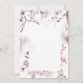 Cherry Blossom Wedding Jubileum Kaart (Achterkant)