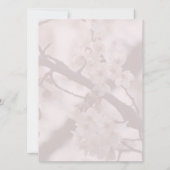 Cherry Blossom Wedding Kaart (Achterkant)