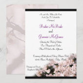 Cherry Blossom Wedding Kaart (Voorkant / Achterkant)