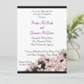 Cherry Blossom Wedding Kaart (Staand voorkant)