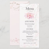 Cherry Blossom Wedding Menu (Voorkant / Achterkant)