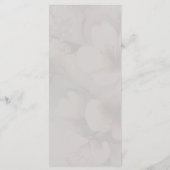 Cherry Blossom Wedding Menu (Achterkant)