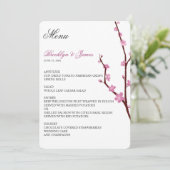 Cherry Blossom Wedding Menu (Staand voorkant)