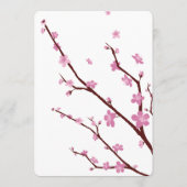 Cherry Blossom Wedding Menu (Achterkant)