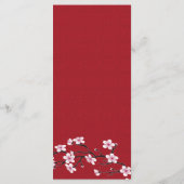 Cherry Blossom Wedding Menu (Achterkant)
