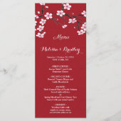 Cherry Blossom Wedding Menu (Voorkant)