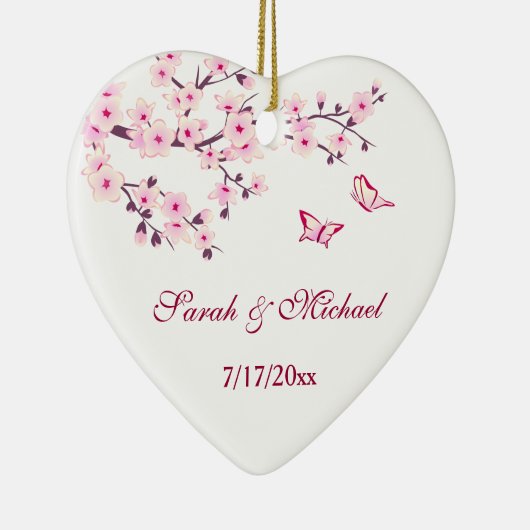 Cherry Blossom Wedding Ornament (Rechts)