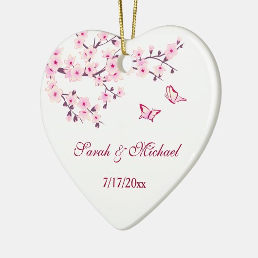 Cherry Blossom Wedding Ornament (Links)
