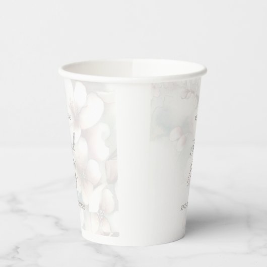 Cherry Blossom Wedding Papieren Bekers (Links)