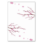 Cherry Blossom Wedding Place Cards Kaart (Achterkant)