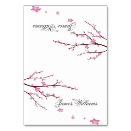 Cherry Blossom Wedding Place Cards Kaart