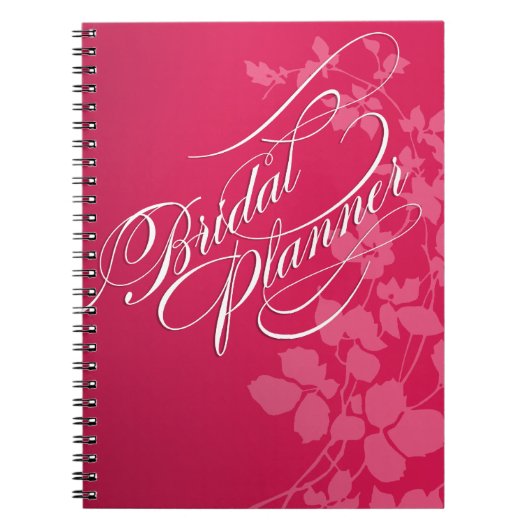 Cherry Blossom Wedding Planner fuschia | Roze Notitieboek (Voorkant)