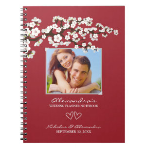 Cherry Blossom Wedding Planner Notebook (aqua) Notitieboek