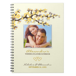 Cherry Blossom Wedding Planner Notebook (geel) Notitieboek