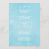 Cherry Blossom Wedding Programmakaart (Achterkant)