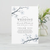 Cherry Blossom Wedding Programmakaart (Staand voorkant)