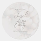 Cherry Blossom Wedding Ronde Sticker (Voorkant)