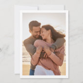 Cherry Blossom Wedding Roze Bloemen Foto Kaart (Achterkant)