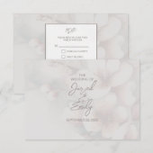 Cherry Blossom Wedding RSVP Kaartje (Voorkant / Achterkant)
