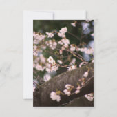 Cherry Blossom Wedding RSVP Kaartje (Achterkant)