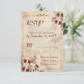  Cherry Blossom Wedding RSVP-uitnodiging RSVP Kaartje (Staand voorkant)