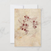  Cherry Blossom Wedding RSVP-uitnodiging RSVP Kaartje (Achterkant)