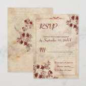  Cherry Blossom Wedding RSVP-uitnodiging RSVP Kaartje (Voorkant / Achterkant)