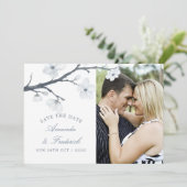 Cherry Blossom Wedding Save the Date (Staand voorkant)
