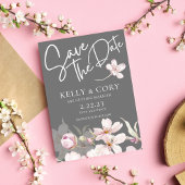 Cherry Blossom Wedding Save the Date Kaarten