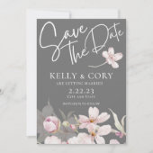 Cherry Blossom Wedding Save the Date Kaarten (Voorkant)