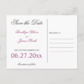 Cherry Blossom Wedding Save the Dates Aankondigingskaart (Achterkant)