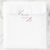 Cherry Blossom Wedding Stickers Square (Tas)