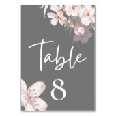 Cherry Blossom Wedding Table Card Kaart (Voorkant)