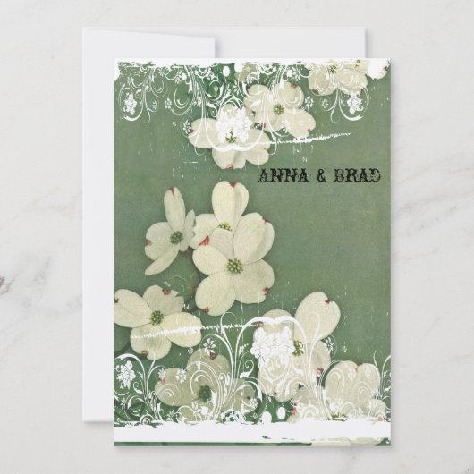  Cherry Blossom Wedding Uitnodiging (Achterkant)