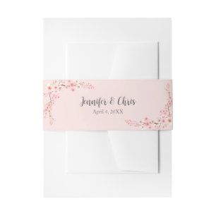 Cherry Blossom Wedding Uitnodigingen Wikkel