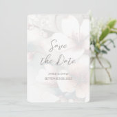 Cherry Blossom Wedding Voeg foto toe Bewaar de dat Save The Date (Staand voorkant)