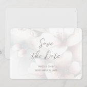 Cherry Blossom Wedding Voeg foto toe Bewaar de dat Save The Date (Voorkant / Achterkant)