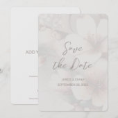Cherry Blossom Wedding Voeg foto toe Bewaar de dat Save The Date (Voorkant / Achterkant)