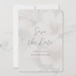 Cherry Blossom Wedding Voeg foto toe Bewaar de dat Save The Date