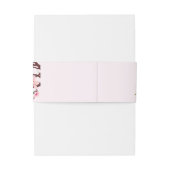 Cherry Blossom Wedding Voeg namen toe Roze Wit Uitnodigingen Wikkel (Achterkant Voorbeeld)