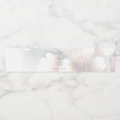 Cherry Blossom Wedding Waterfles Etiket (Enkel label)